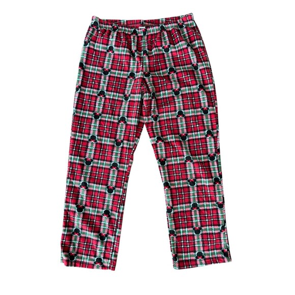 Disney Women’s Christmas Fleece Minnie‎ Mouse Pajama Bottoms Size Large - Picture 4 of 7
